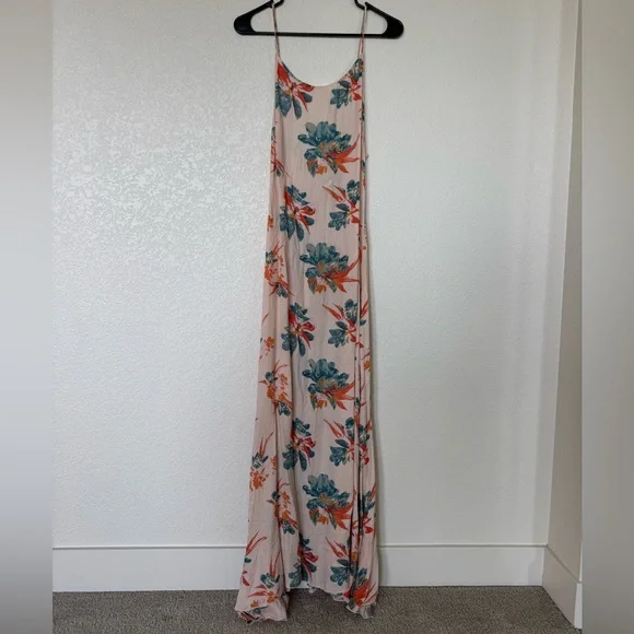 Free People Star Chasing Slip dress in Hibiscus Combo sz S - Picture 2 of 8